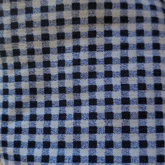 Zac & Rachel Women's Blue/White Checkered Pull-On Crop Casual Pants - Picture 2 of 10